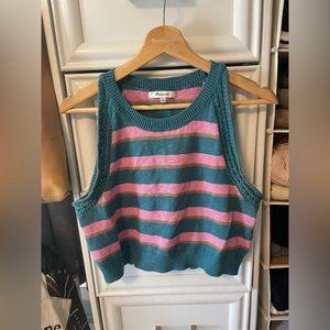 Madewell Striped Sweater Cropped Tank*